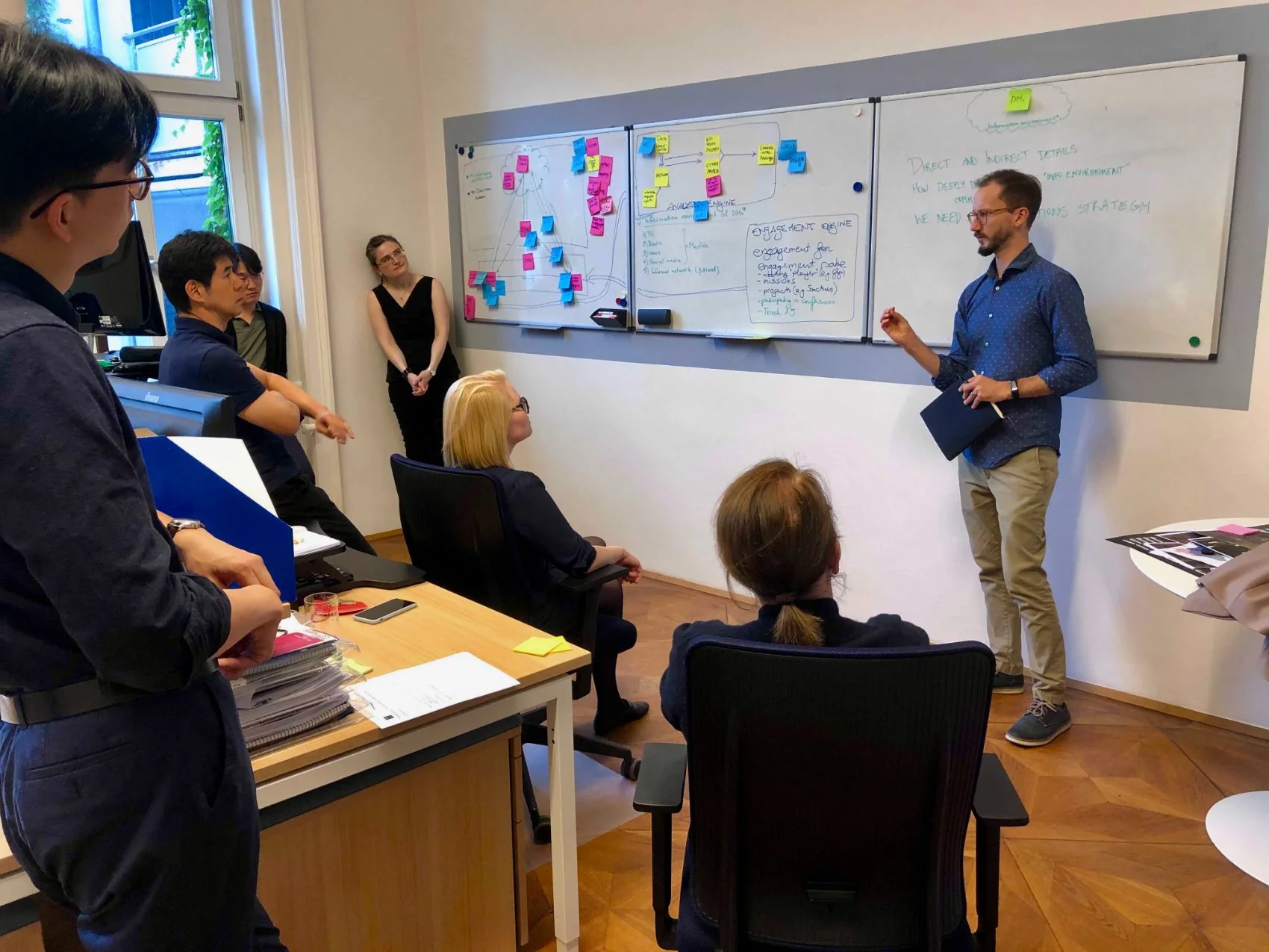 Roberto facilitating a working session